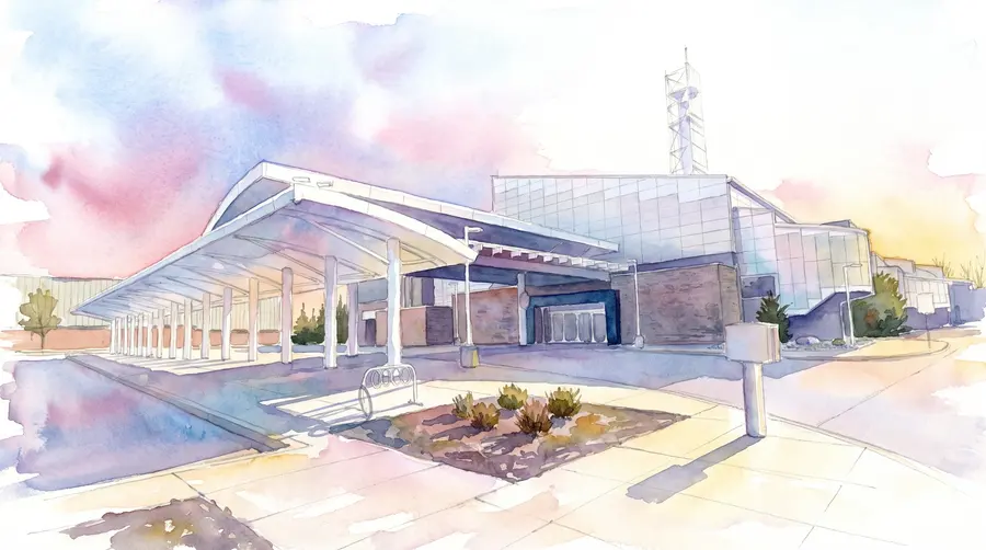 Watercolour of the Elements Casino Brantford entrance