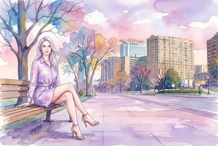 Riverside promenade below the Caesars Windsor tower